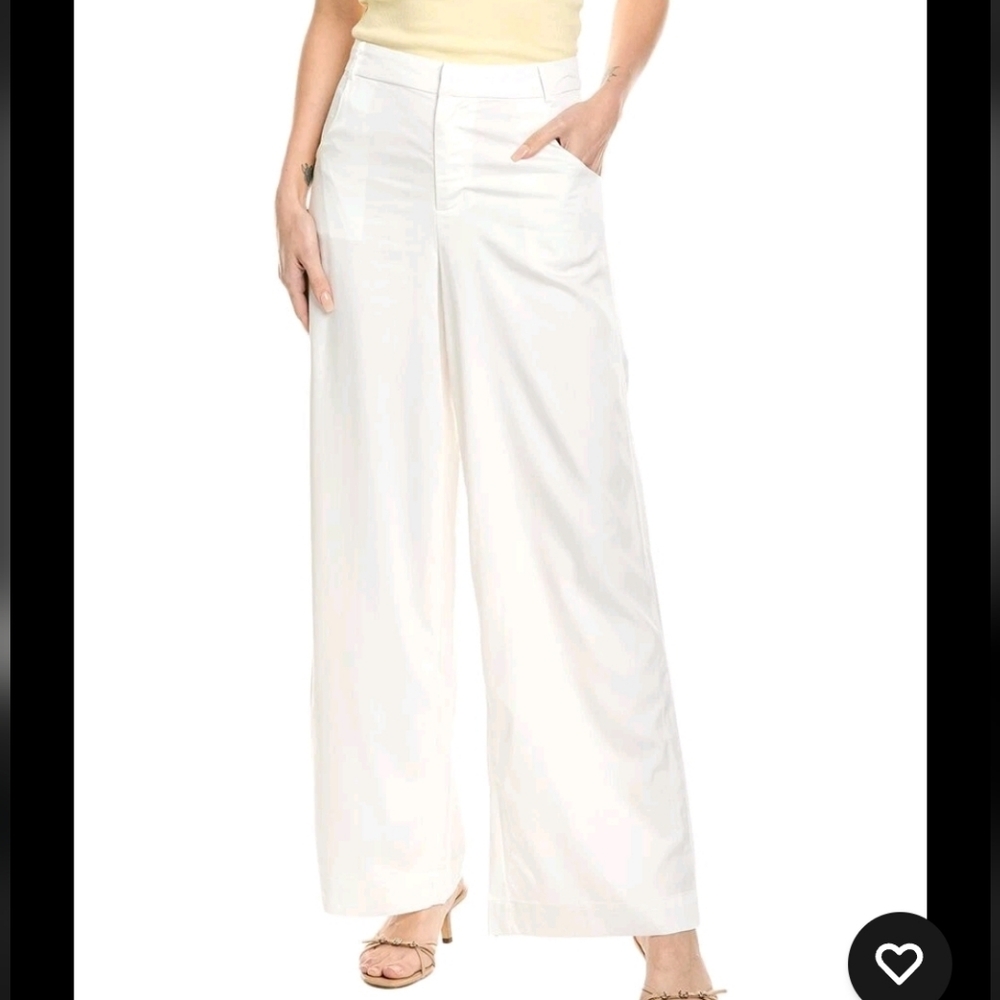 WeWoreWhat NWT White Suiting Straight‎ Leg Pants Size 14